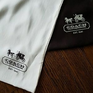 Pair of Coach dustbags